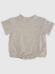 Dove Speckled Bubble Romper