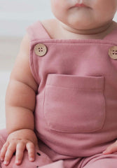Pink overalls-Organic Cotton Overalls
