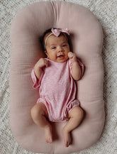 Pink Speckled Bubble Romper