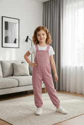 Pink overalls-Organic Cotton Overalls