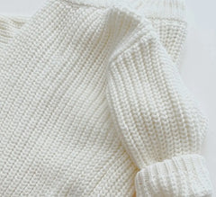 Ashton’s Cozy Sweater-Milk White