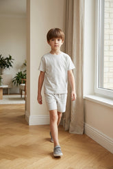 Heather Gray Organic Cotton Set