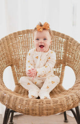 Floral Sleeper with Ruffles