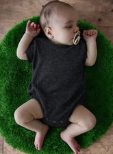 Charcoal Speckle Bubble Romper