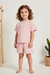 Light Pink Set-Brushed Organic Cotton