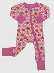 Bamboo Pink Checkerboard Pumpkin Sleeper