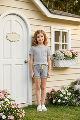 Light Gray Playtime Set-Ribbed Organic Cotton
