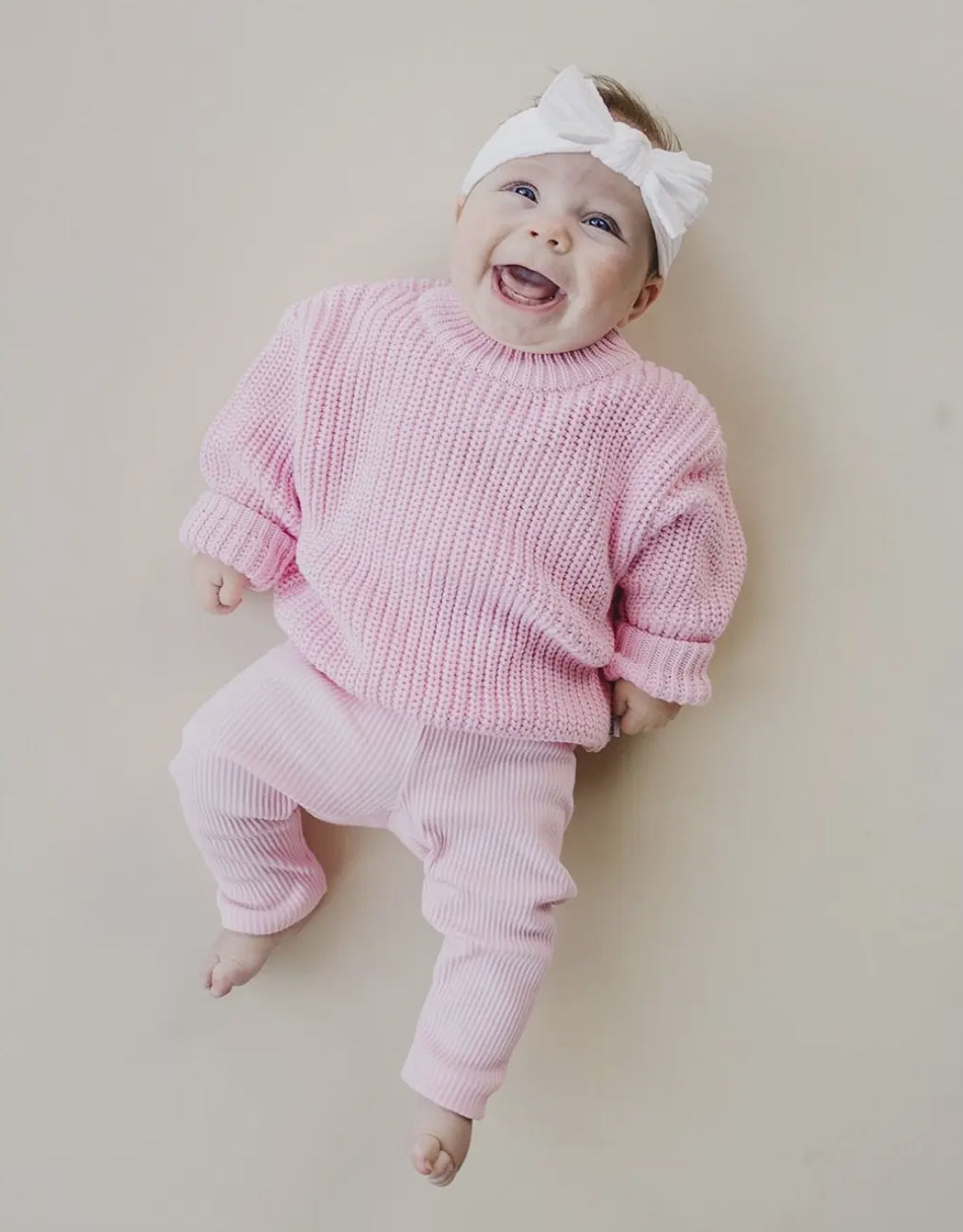 Ashton’s Cozy Sweater-Light Pink