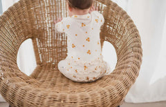 Floral Sleeper with Ruffles