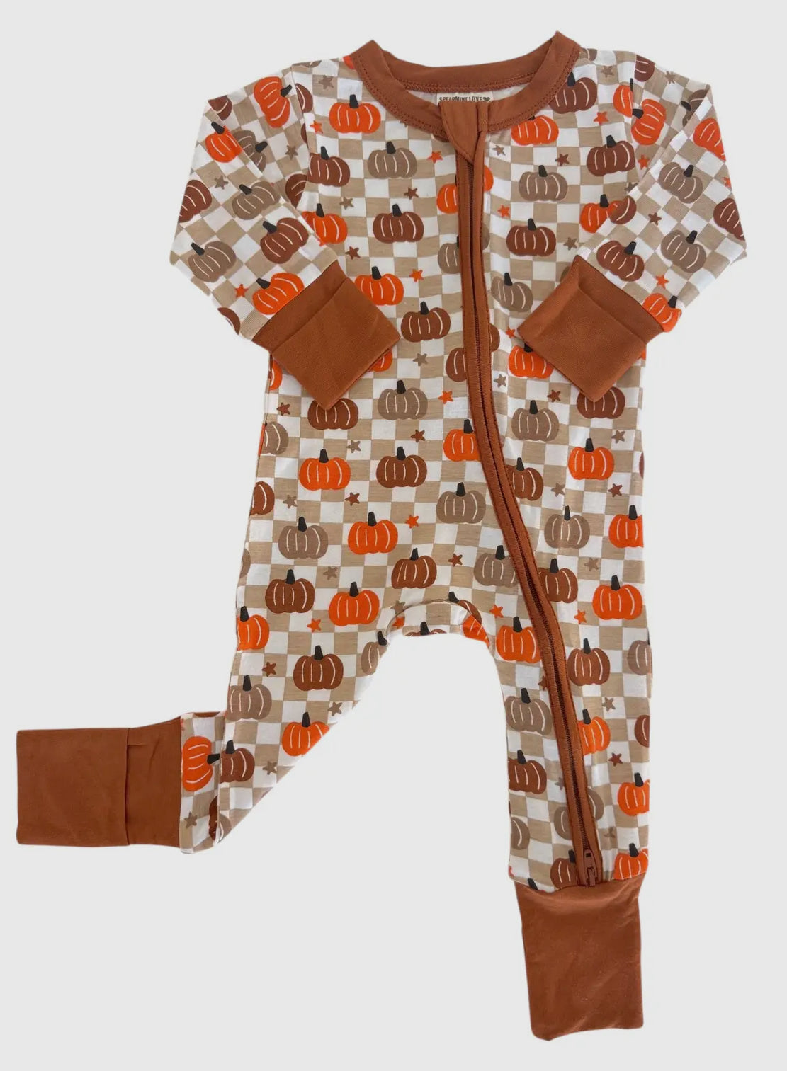 Bamboo Checkerboard Pumpkin Sleeper