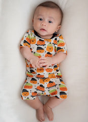 Bamboo Pumpkin Buds 2 Piece Short Set