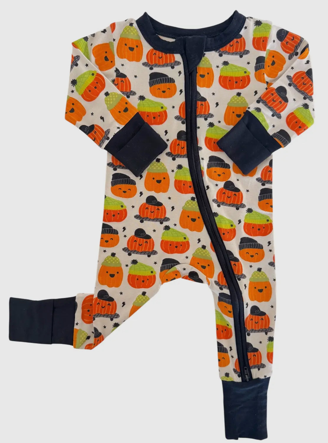 Bamboo Pumpkin Buds Zipper Sleeper