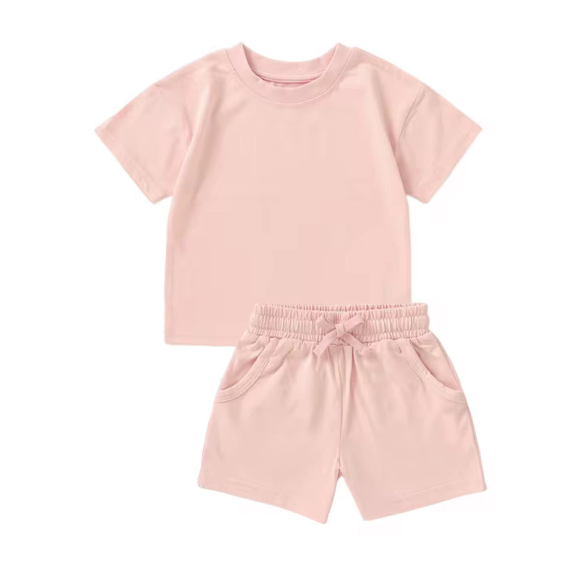Light Pink Set-Brushed Organic Cotton