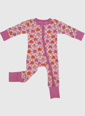 Bamboo Pink Checkerboard Pumpkin Sleeper