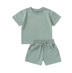 Organic Cotton Short Sleeve T-Shirt and Short Set