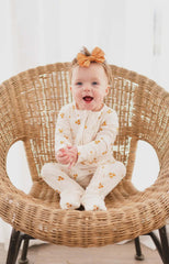 Floral Sleeper with Ruffles