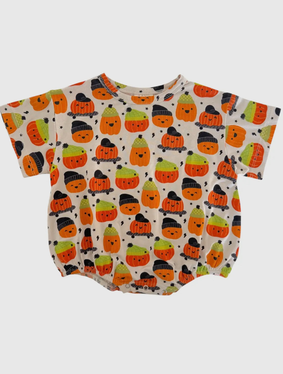 Bamboo Pumpkin Buds Bubble Romper