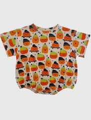 Bamboo Pumpkin Buds Bubble Romper